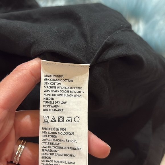 Prana Erin Black Striped Skirt sz 4 - Picture 10 of 11